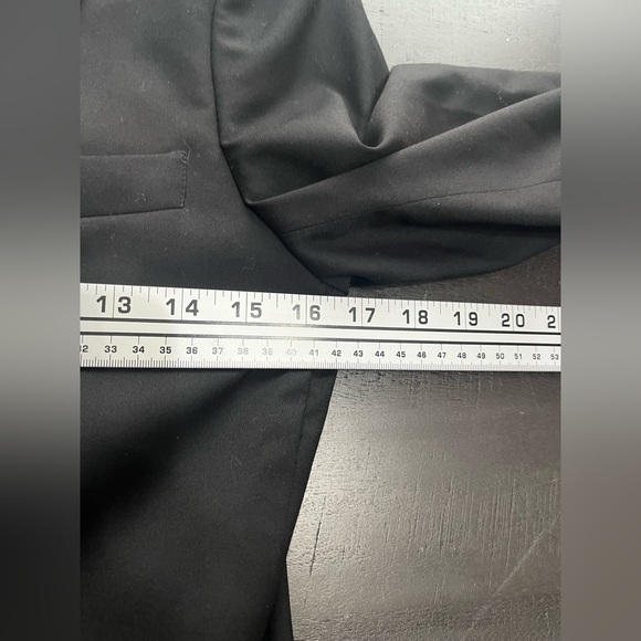 Men's Top Shop Topman Black Slim Cut Blazer Sport Coat Size 34 - Picture 6 of 13